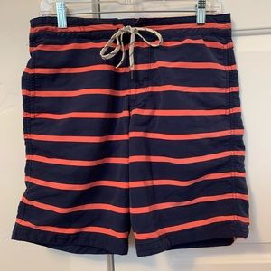 GAP Men’s striped Swim Trunks